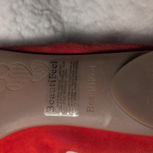 Beautifeel Mary Women's Slip -On  Red Leather shoe - Picture 11 of 13